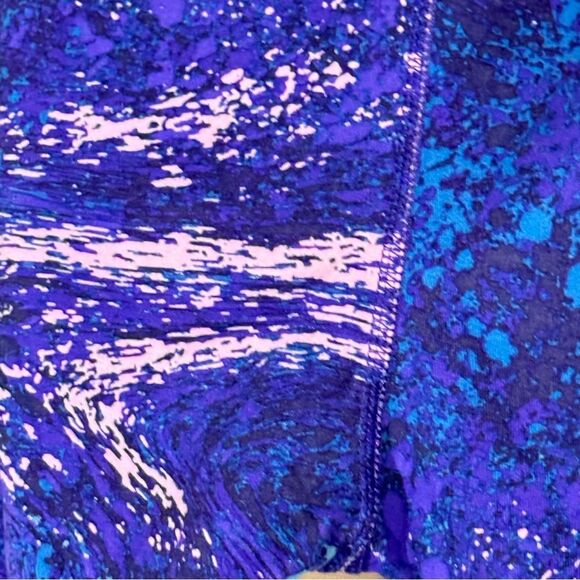 Champion Blue and Purple Athletic Shorts with Cosmic Pattern size XL - Picture 3 of 5